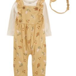 Carter's 3-Piece Tee & Jumpsuit Set - Yellow-image-14