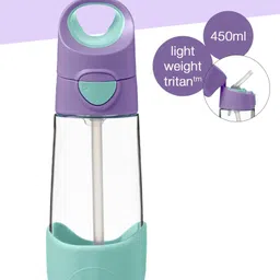 b.box Tritan Straw Drink Bottle 450ml - Lilac Pop Purple-picture-44