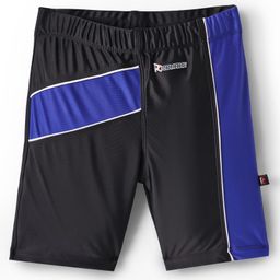 ROVARS Color Block Swimming Trunk - Black & Blue-image-87