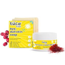 Tuco Kids Handmade Soap (2 x 60g) & Saffron Face Cream + Sunscreen (50g) | Everyday Use (Pack of 2)-14