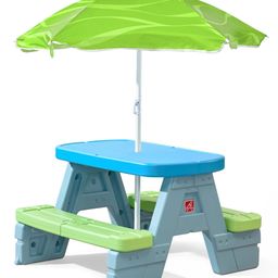step2 Sun & Shade Picnic Table With Umbrella - Multicolour image 2