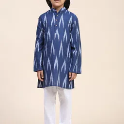 SKAVIJ Boys Abstract Printed Cotton Kurta with Pyjama-24