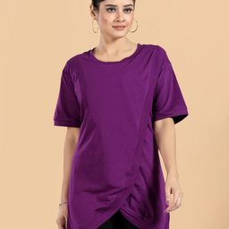 MomsBae Maternity Solid Regular Tops-image-40