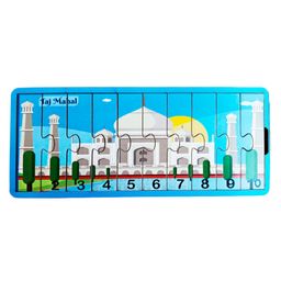 WISSEN Numbers Monuments Jigsaw Strip Puzzle Multicolor - 60 Pieces image 4