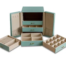 AARVI DECOR STUDIO Blue Set of 1 Reusable Jewellery Organizer-picture-15