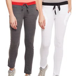 VIMAL JONNEY Women Pack of 2 Solid Track Pants-image-66