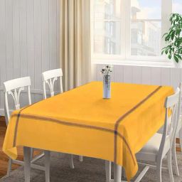 Klotthe Yellow 300 TC Woven Table Cloth - Set of 1-image-1