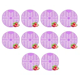 Zureni Urinal Pot Mat Anti-Splash Deodorizer Spatter Strawberry Fragrance For Bathroom and Restroom, ZU-UPR-M7 (Pack of10)-image-56