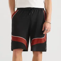 The Souled Store Shadow Blaze Regular Fit Colour-Block Sports Shorts-picture-48