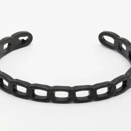 NVR Men Set of 2 Gold & Black Rhodium-Plated Metal Cuff Bracelet image 4