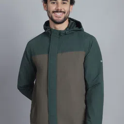 HOUSE OF VEDAS Men Colourblocked Windcheater Sporty Jacket-image-14