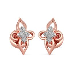 Joyalukkas 18k Rose Gold & Diamond Stud Earrings-image-85