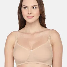 Inner Sense Beige Non Wired Non Padded Nursing Bra-picture-44