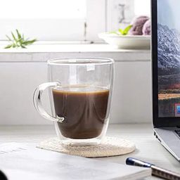 Femora Borosilicate Glass Double Wall Tea Cup- 360 ML, Set of 2 pcs, Transparent-image-22
