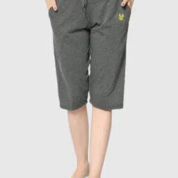 Vimal Jonney Grey Regular Fit Capris-image-48