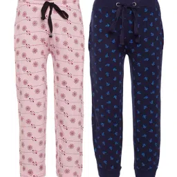 Vimal Jonney Kids Multicolor Printed Trackpants - Pack of 2-image-60
