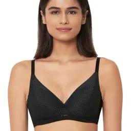 Wacoal Black Self Print Padded Bra-image-90