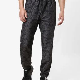 PLAY by Bewakoof Black Camo Print Joggers-image-23