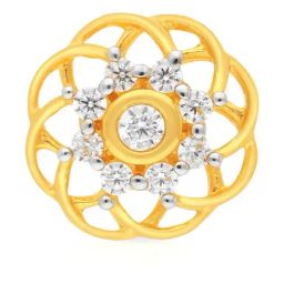 Malabar Gold and Diamonds 22k Gold Floral Nosepin for Women-image-69