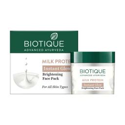 Biotique Milk Protein Instant Glow Brightening Face Pack - 50 gm-image-43