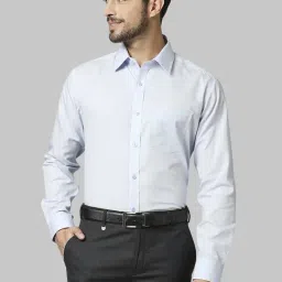 Park Avenue Blue Cotton Regular Fit Shirt-image-58