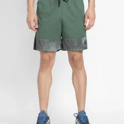 adidas Green Regular Fit M STH AOP Sports Shorts-5