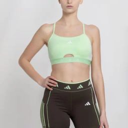 adidas Green Printed Sports Bra-image-96