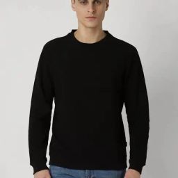 Van Heusen Black Regular Fit Sweatshirt-image-84