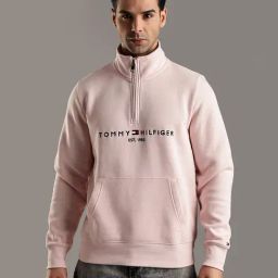 TOMMY HILFIGER Pink Cotton Regular Fit Logo Sweatshirt-16