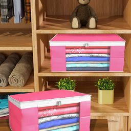 Kuber Industries Pink Set of 6 Regular Drawer Organiser Organisers image 2