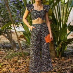 KASSUALLY Multicolor Floral Print Co-Ord Set-image-69