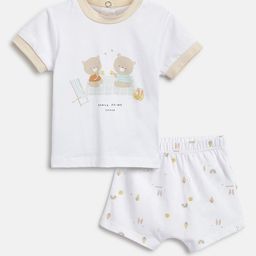Chicco Kids Printed Pure Cotton T-Shirt With Shorts-picture-21