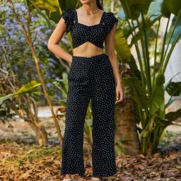 KASSUALLY Black & White Printed Co-Ord Set-image-80