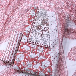 Meena Bazaar Floral Embroidered Thread Work Unstitched Dress Material-image-97