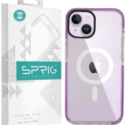 Sprig TPE PC Magnetic Back Cover for APPLE iPhone 14 (Transparent)-image-87