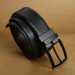 Peter England Black Leather Reversible Belt-image-89