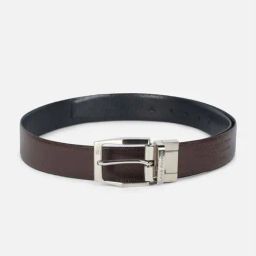 Louis Philippe Brown Leather Reversible Belt-image-32