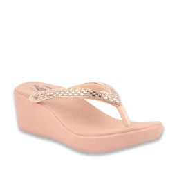 MediFeet Women's Pink Thong Wedges-image-87