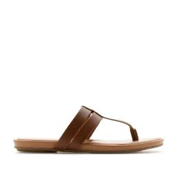U.S. Polo Assn. Women's Tan T-Strap Sandals-image-84