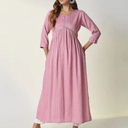 SHOWOFF Pink Embellished Kurta-picture-17