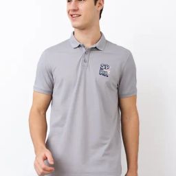 Spykar Men Grey Slim Fit Solid Half Sleeve Casual T-Shirt-image-103