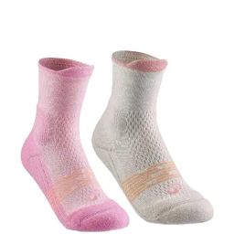 QUECHUA By Decathlon Junior Mid Hiking Socks, Hike 500 Pink-image-38