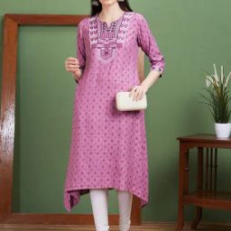 Globus Purple Printed Kurta-picture-22