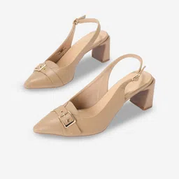 Forever Glam by Pantaloons Women Block Heels Pumps with Buckles-37