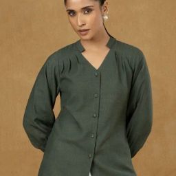 Powersutra GreenSolid Full Sleeves Top-image-35