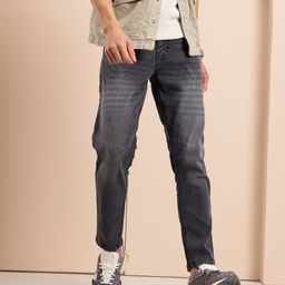 Mast & Harbour Men Tapered Fit Whiskers & Chevrons Stretchable Jeans-image-70