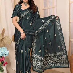 Lookmark Floral Printed Saree-image-26