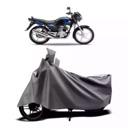 Auto Pearl Two Wheeler Cover with Bag for Yamaha Alba, Silver-image-44