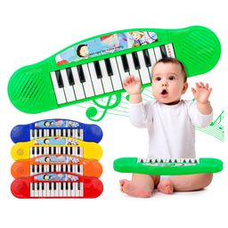 Fiddlerz Musical Piano Toy for Kids with Rotating  Flashing Lights & Piano Sound - Green-27