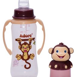 Adore Yeah! The Character Hood Narrow Neck Soft Spout Sipper 250ml- Monkey-22